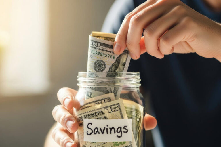 Saving money concept.